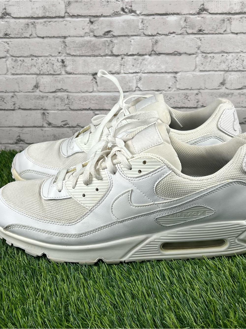 Nike Women's White Leather & Mesh Sneakers